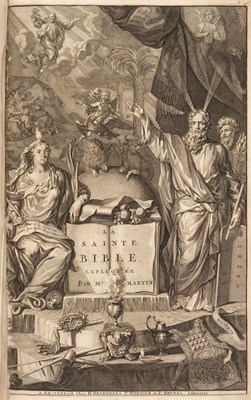 Lot 261 - Bible [French]. La Sainte Bible..., 2 volumes, Amsterdam: 1707