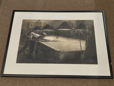 Lot 128 - Billiards. A collection of 29 prints and engravings, 19th and 20th century