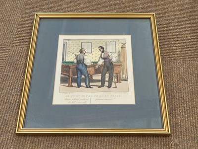 Lot 128 - Billiards. A collection of 29 prints and engravings, 19th and 20th century