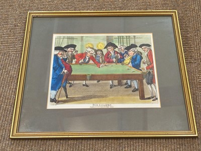 Lot 128 - Billiards. A collection of 29 prints and engravings, 19th and 20th century
