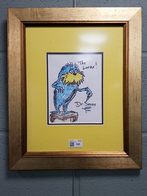 Lot 143 - Geisel (Theodor Seuss, 'Dr. Seuss', 1904-1991). The Lorax