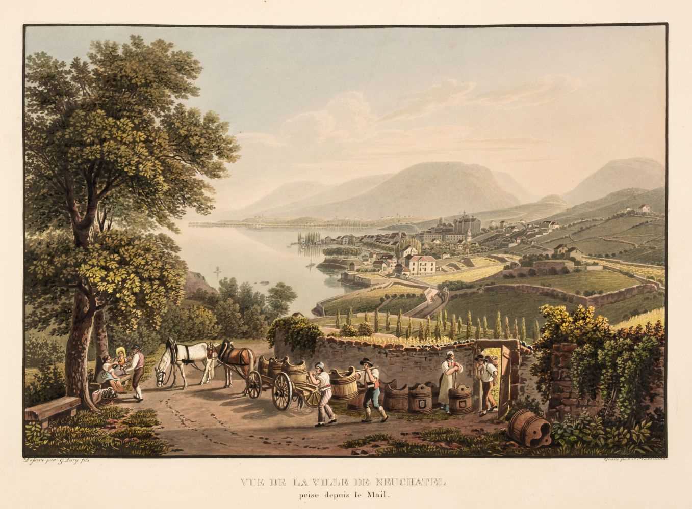 Lot 20 - Switzerland. An album of 35 fine colour aquatint Swiss views after Wetzel, circa 1820 -1830