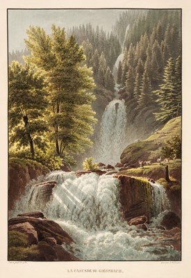 Lot 20 - Switzerland. An album of 35 fine colour aquatint Swiss views after Wetzel, circa 1820 -1830