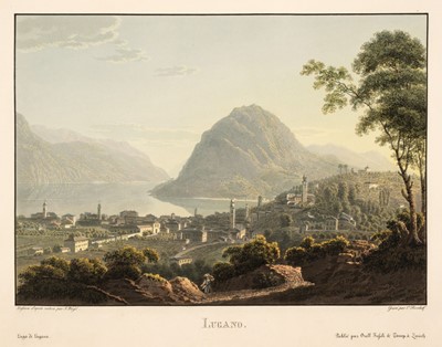 Lot 20 - Switzerland. An album of 35 fine colour aquatint Swiss views after Wetzel, circa 1820 -1830