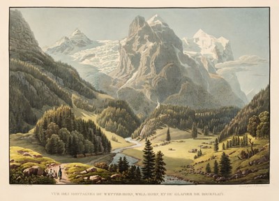 Lot 20 - Switzerland. An album of 35 fine colour aquatint Swiss views after Wetzel, circa 1820 -1830