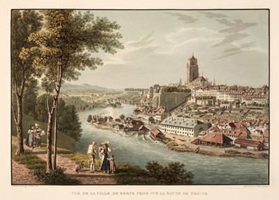 Lot 20 - Switzerland. An album of 35 fine colour aquatint Swiss views after Wetzel, circa 1820 -1830