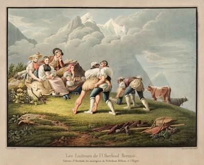 Lot 20 - Switzerland. An album of 35 fine colour aquatint Swiss views after Wetzel, circa 1820 -1830