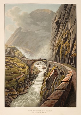 Lot 20 - Switzerland. An album of 35 fine colour aquatint Swiss views after Wetzel, circa 1820 -1830