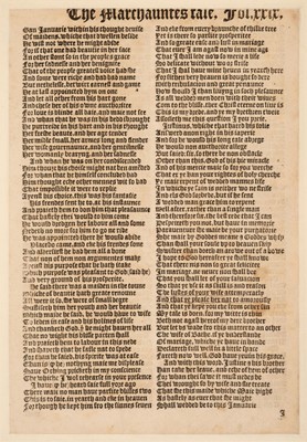 Lot 305 - Chaucer (Geoffrey). A folio leaf from Chaucer's Works, 1561, and three other 16th century titles