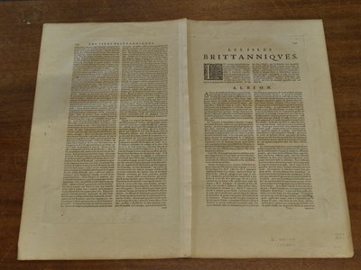 Lot 80 - British Isles. Jansson (Jan & Ortelius Abraham), Insularum Britannicarum, circa 1652