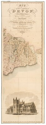 Lot 128 - Devon. Greenwood (C. & J.), Map of the County of Devon from an Actual Survey..., 1827