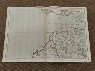 Lot 126 - Devon. Bickham (G.), A Map of Devon - Shire West from London..., 1750