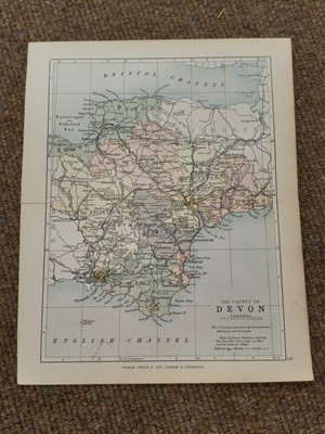 Lot 126 - Devon. Bickham (G.), A Map of Devon - Shire West from London..., 1750