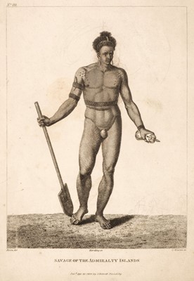 Lot 13 - Cook (James). A bound volume of 37 engraved plates from Cook's Voyages, 1800