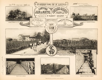 Lot 402 - Guillier (Henry). Les Vins de la Gironde, Bordeaux: J. Calvert, [1908]