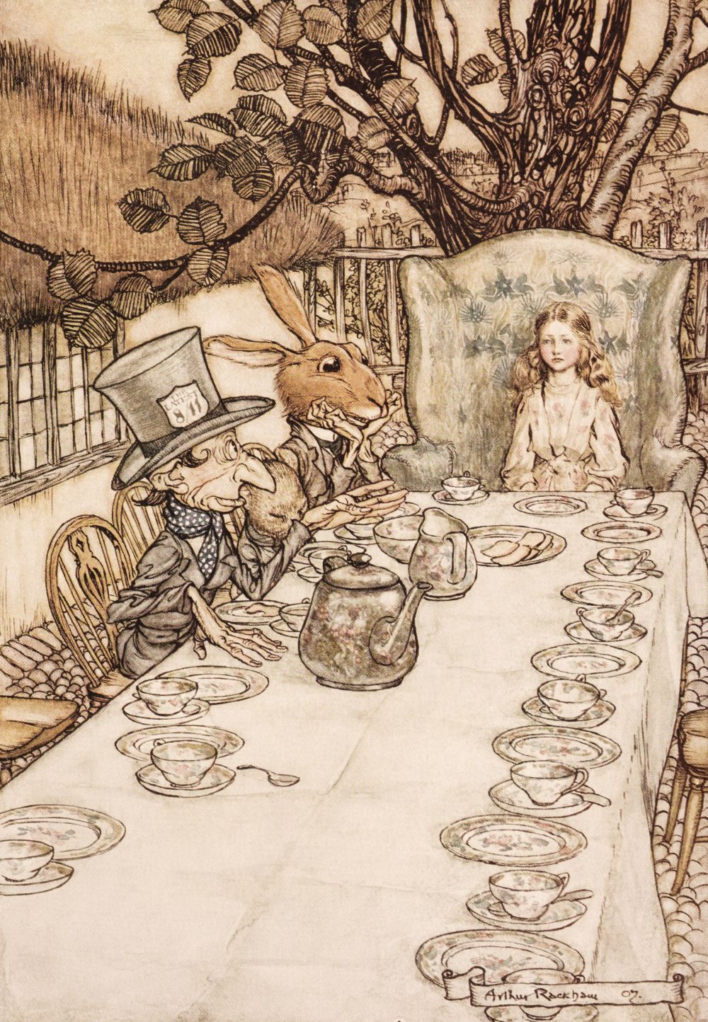 不思議の国のアリス　Arthur Rackham Lot 668 - Rackham (Arthur, illustrator). Alice's