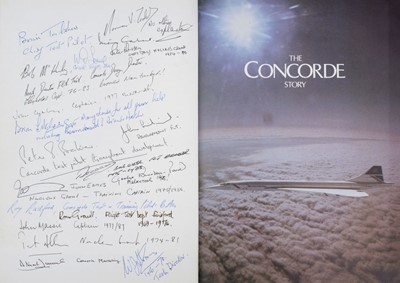 Lot 431 - Concorde. British Airways The Concorde Story - multi signed publication