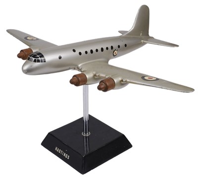 Lot 357 - Handley Page Hastings. A fine metal desktop model of a Royal Air Force Hastings