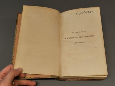 Lot 32 - McDougall (George F.). The Eventful Voyage of H. M. Discovery Ship "Resolute", 1st ed, 1857