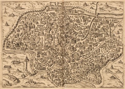 Lot 5 - Boissard (Jean-Jacques, Theodor De Bry). Romanae Urbis topographiae et antiquitatum, 6 parts in 3 vols, 1597-1602