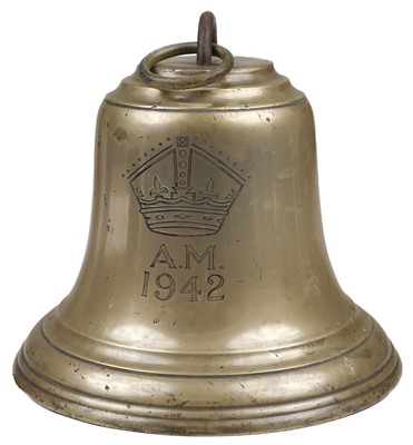 Lot 384 - Scramble Bell. WWII '1942' Air Ministry bronze aerodrome bell