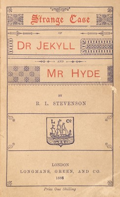Lot 454 - Stevenson (Robert Louis). Strange Case of Dr Jekyll and Mr Hyde, 1st edition, 1886
