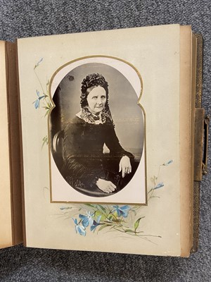 Lot 74 - Cartes de visite. A group of 6 late Victorian carte-de-visite albums