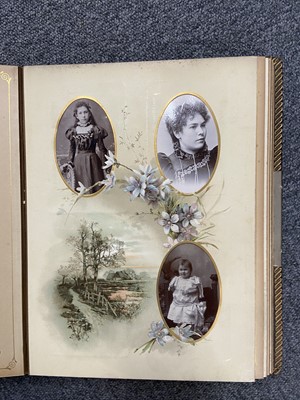 Lot 74 - Cartes de visite. A group of 6 late Victorian carte-de-visite albums