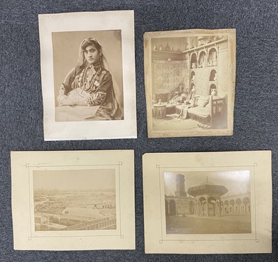 Lot 86 - Egypt. A group of 33 photographs of Egyptian scenes and people, c. 1880s