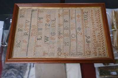 Lot 448 - Sampler. A blackwork sampler by Martha Spriggs, née Knight, 1786