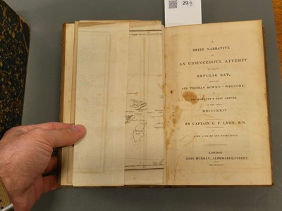 Lot 29 - Lyon (George). A Brief Narrative of an Unsuccessful Attempt to reach Repulse Bay, 1st ed, 1825