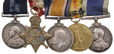 Lot 4 - WWI 'Submariners' group of five to Stoker C. Kessell, D.S.M., Royal Navy