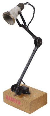 Lot 345 - Douglas Dakota. WWII navigator / cockpit angle poise lamp designed for the Air Ministry