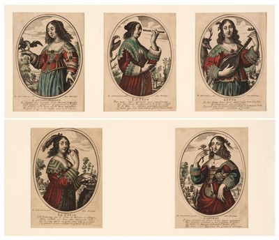 Lot 56 - Moncornet (Baltazar). The Five Senses, Paris circa 1657