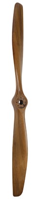 Lot 369 - Propeller. French walnut two-blade propeller, early 20th century