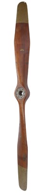 Lot 374 - Propeller. WWI Sopwith Scout mahogany two-blade propeller