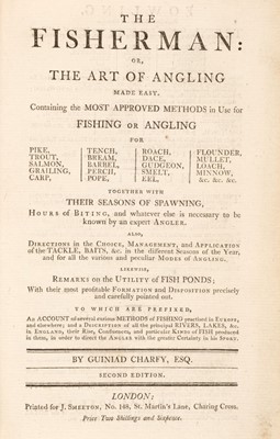 Lot 75 - Charfy (Guiniad, i.e. George Smeeton). The Fisherman: Or, the Art of Angling Made Easy