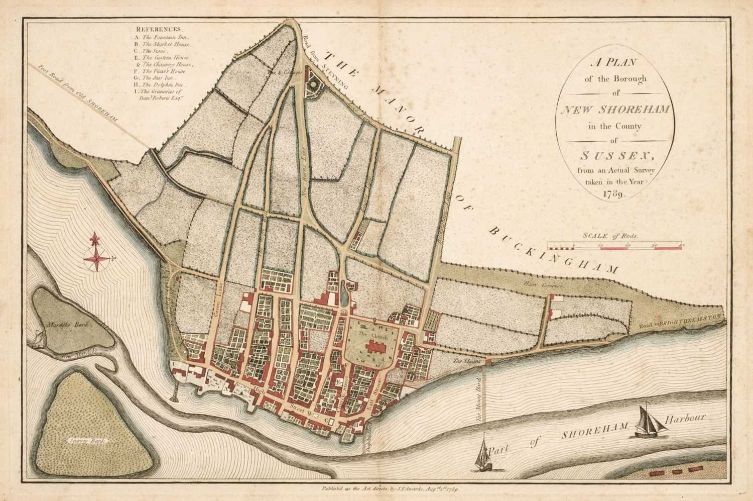 Lot 54 - Edwards (J.). A Companion from London to Brighthelmston in Sussex..., 1801