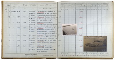 Lot 456 - Log Books. Squadron Leader Wilfred Ronald Gellatly, OBE, AFC, RNZAF