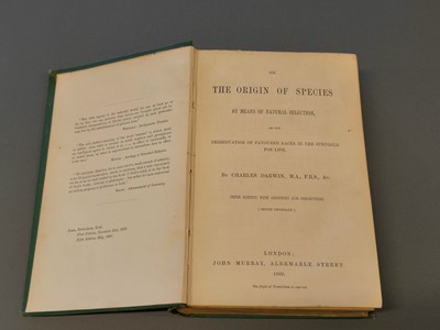 Lot 80 - Darwin (Charles). On the Origin of Species by Means of Natural Selection