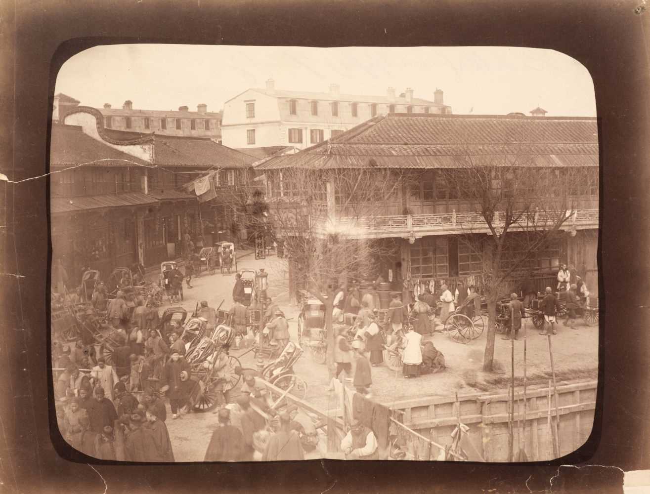 Lot 2 - China. Rickshaw Square, by William Saunders, c. 1870