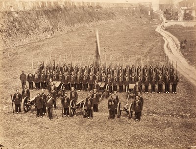 Lot 13 - China. Anglo-Chinese Contingent-Artillery, by Major James Crombie Watson, 1877