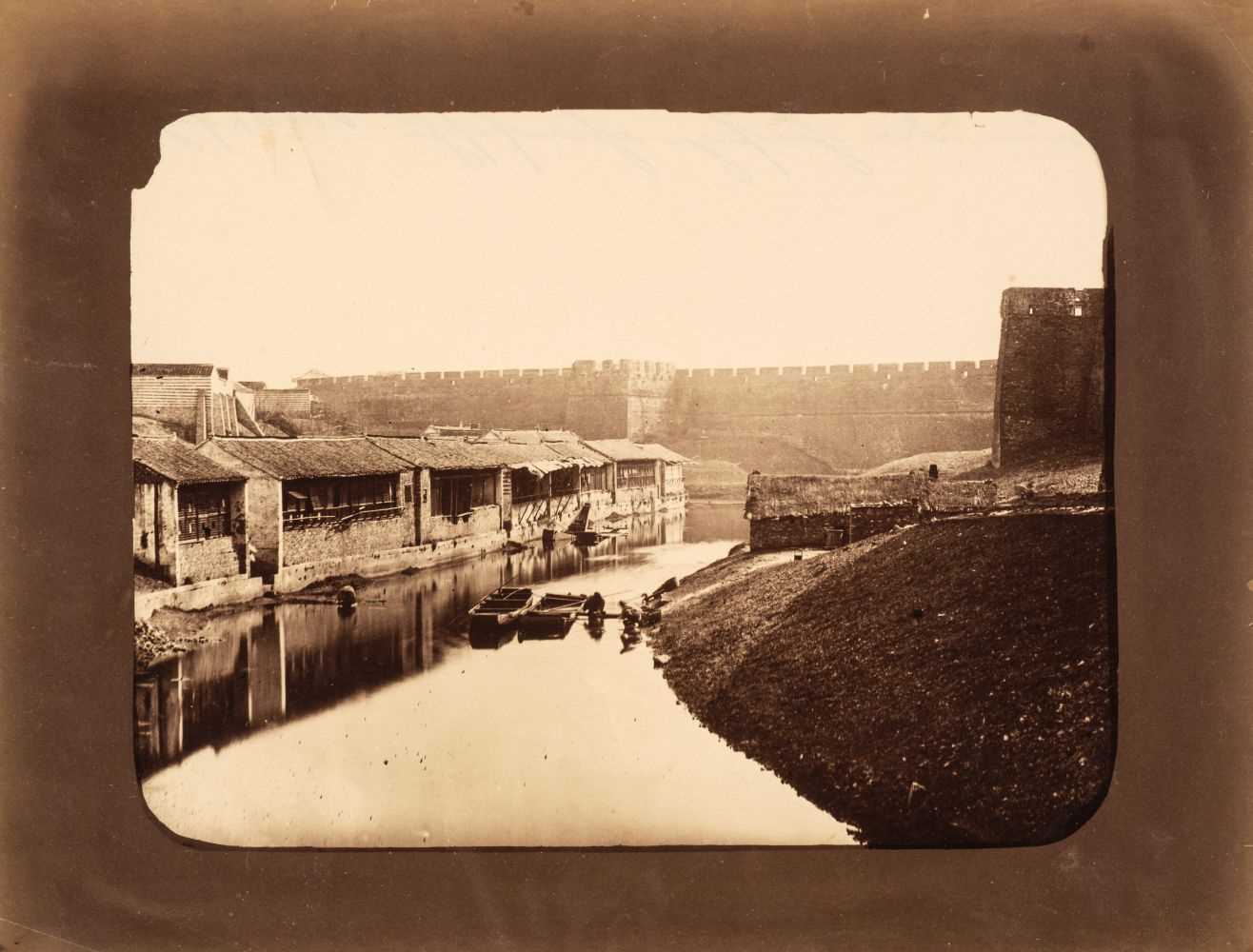 Lot 15 - China. City wall running through Shanghai, by William Saunders, c. 1870