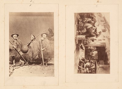 Lot 16 - China. Six albumen print photographs, c. 1870