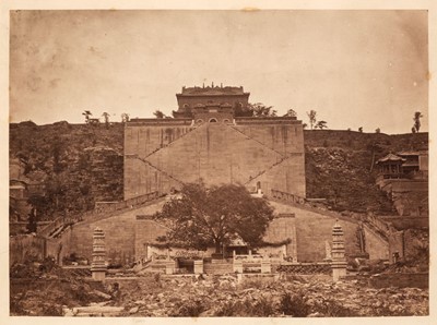 Lot 17 - China. Palace of the Emperor, Peking [and] Burial Site of Chinese Emperors in Peking, c. 1870