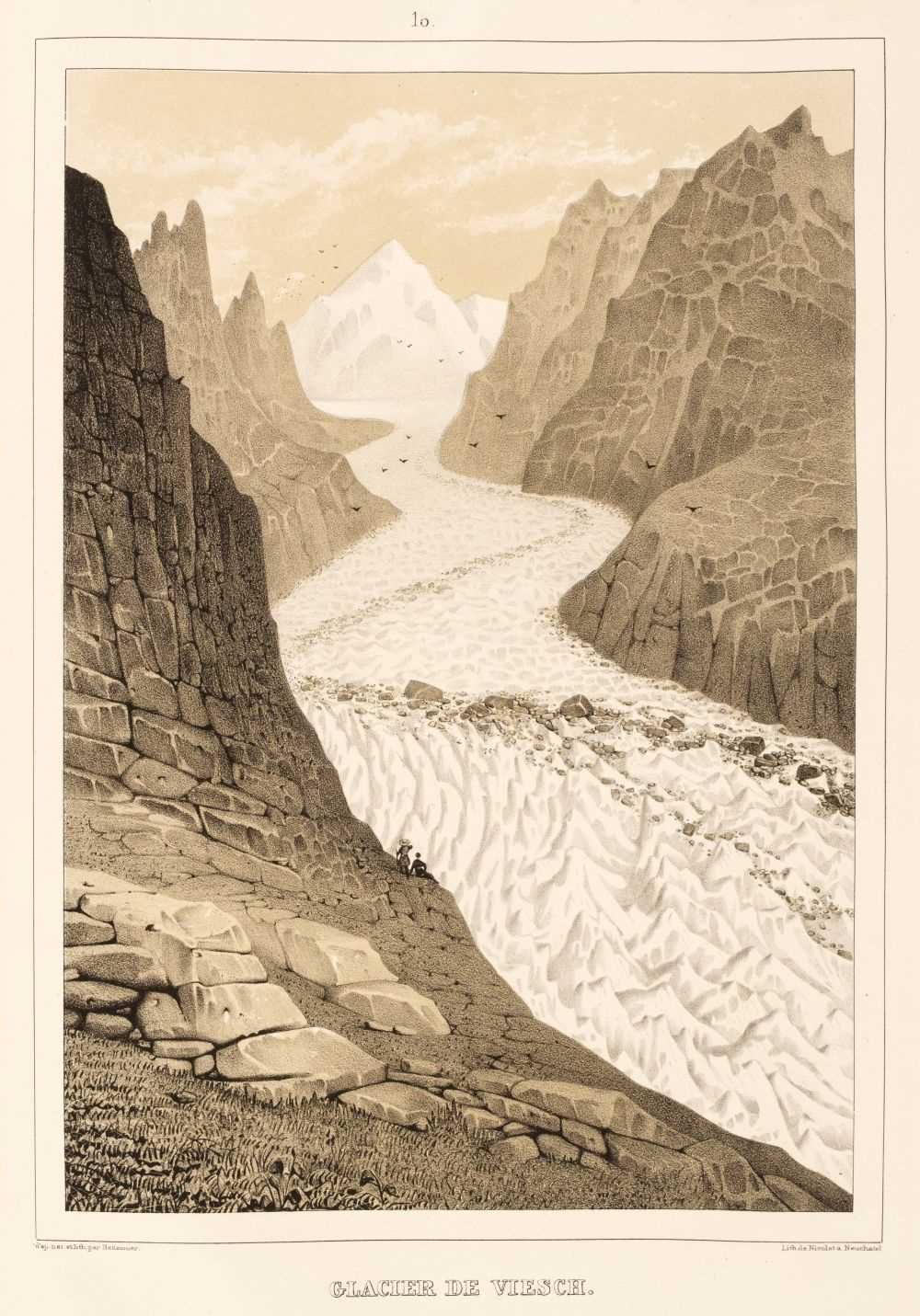 Lot 2 - Agassiz (Louis). Etudes sur les Glaciers, 2 volumes, 1840