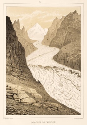 Lot 1 - Agassiz (Louis). Etudes sur les Glaciers, 2 volumes, 1840