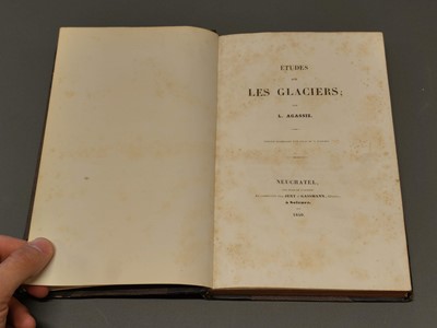 Lot 2 - Agassiz (Louis). Etudes sur les Glaciers, 2 volumes, 1840