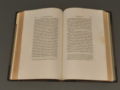 Lot 2 - Agassiz (Louis). Etudes sur les Glaciers, 2 volumes, 1840