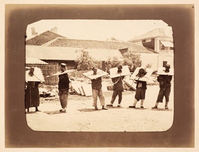 Lot 24 - China. Chinese execution [and] Chinese convicts in the Kangue, both by William Saunders, c. 1870